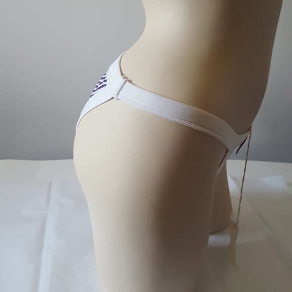 Lot of 2, bikini by du Loren (vintage) size M stripes nwt - Picture 3 of 12